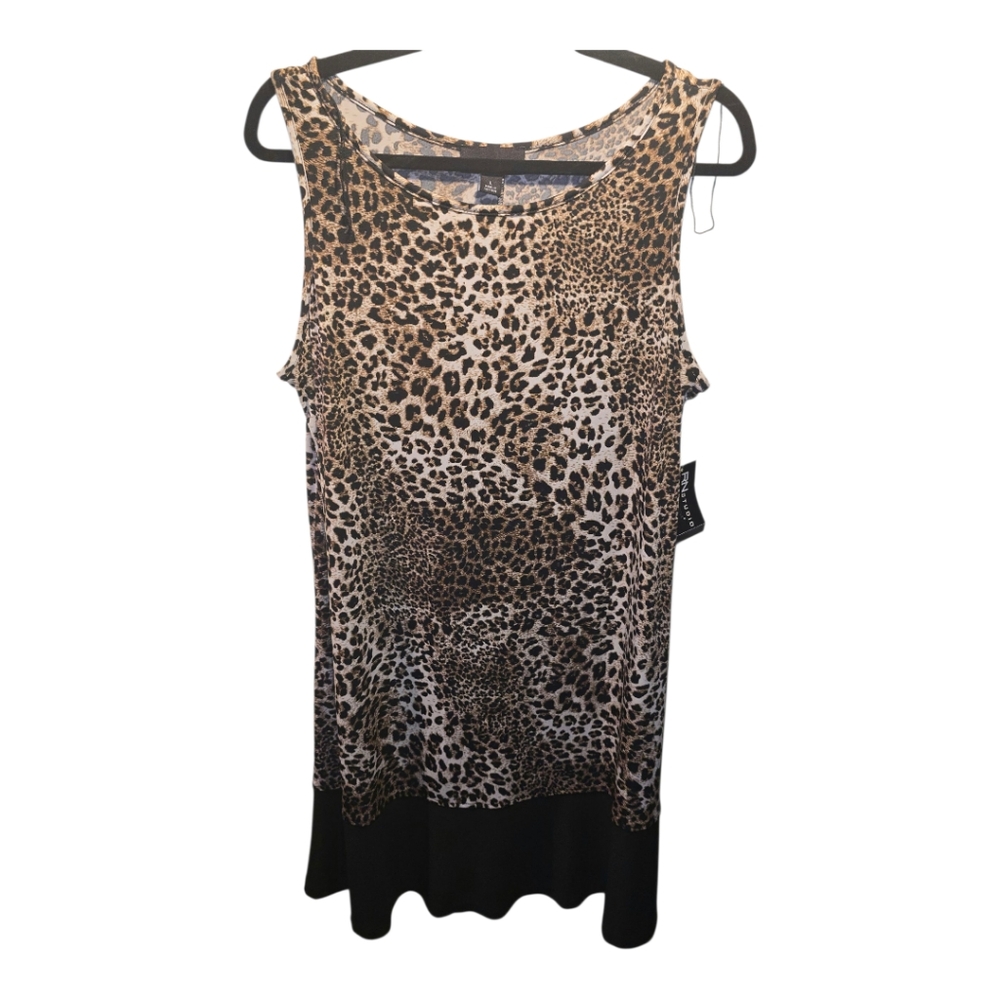 RN Studio By Ronnie Nicole Sz. Large Animal Print Dress Nwt
